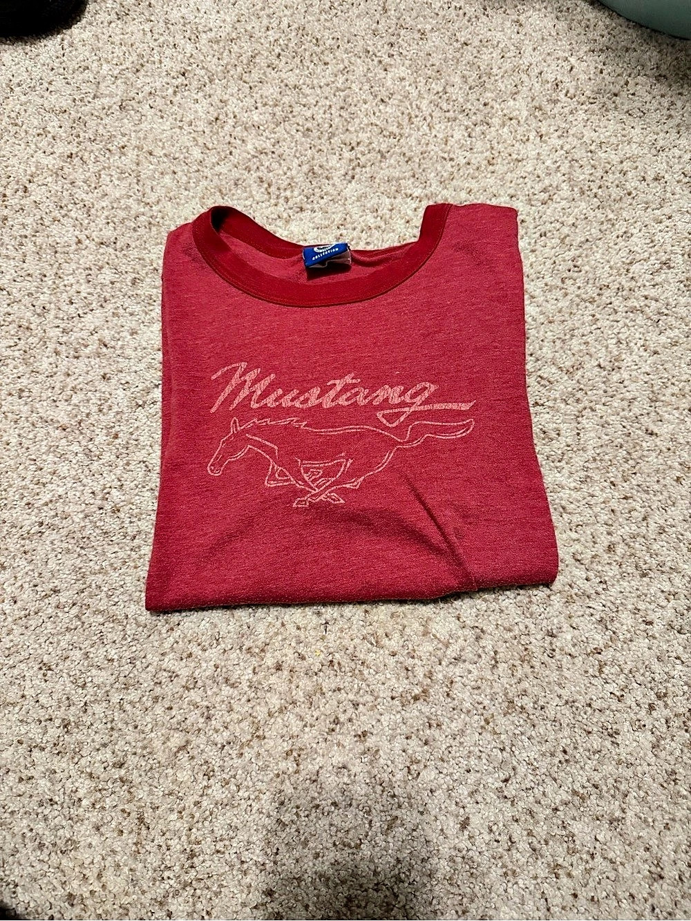 Mustang Red Short Sleeve Graphic Tee